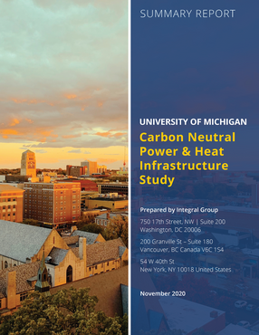 Cover image for University of Michigan Carbon Neutral Power and Heat Infrastructure Study: Summary Report