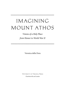Cover image for Imagining Mount Athos: Visions of a Holy Place, from Homer to World War II