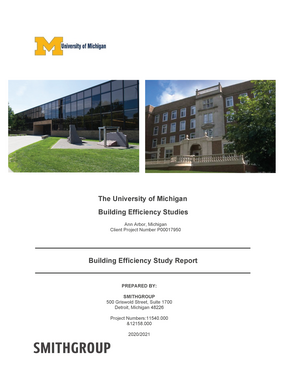 Cover image for The University of Michigan Building Efficiency Studies