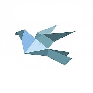 An origami bird serving as an avatar for Timothy Belch
