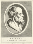 "Puteanus" Epicurus, frontispiece to P. Gassendi, De Vita et Moribus Epicuri (16471).