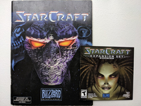 StarCraft original game manual along with the Brood War expansion manual.