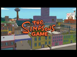 A video trailer for The Simpsons Game from 2007, parodying Grand Theft Auto video game trailers, showing scenes of various Simpsons characters committing criminal acts while the song "Rock You Like a Hurricane" by Scorpions plays in the background.