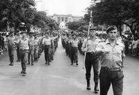 Fig. 4. Portuguese military marching down the streets of the colonial capital Lourenço Marques. Photographs like this frequently appeared in colonial-era newspapers, and illustrate how local populations and the colonial state in Mozambique used photography.