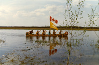 In 1967, these paddlers reenacted part of the 1793 Mackenzie Expedition, paddling from Ft. St. John, British Columbia, to Expo ’67 in Montreal, Quebec.
