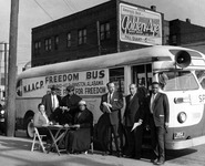 Unidentified NAACP Freedom Bus riders, photographed in 1961 by Opie Evans.