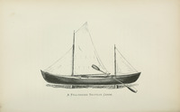 Nautilus canoe, as illustrated by Nathaniel Bishop in his Voyage of the Paper Canoe, published in 1878.