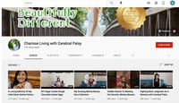 Screenshot of YouTube homepage with thumbnails of Charisse’s videos.