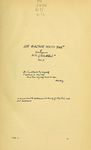 Sir Walter Scott, Journal, Title page. MS facsimile from The Journal of Sir Walter Scott, from the Original Manuscript at Abbotsford (Edinburgh: David Douglas, 1890).