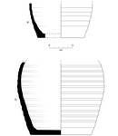 Two diagrams (a-b) of unglazed domestic ware.