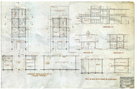 Blueprint for construction of a school.