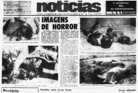 Fig. 60. Four images of dead bodies as they appeared on the frontpage of the daily newspaper Noticias after the Homoine Massacre.