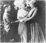 Phillips Keller (Keller's brother), Helen Keller, and Kate Keller, 1918.