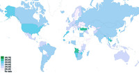 Figure 6. Worldwide, the media age of MPs in 2019 was above 50