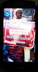 Smart phone image of Kano-based trader showing blanket to be ordered in China.