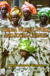 Photograph of five women dressed in aso ebi on the book cover for Yoruba Women, Work, and Social Change.