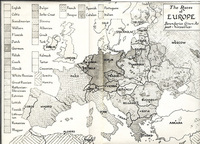 Races of Europe map.