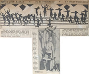 Figure 9.2. Men at right stretch arms as if shooting arrows, confront women on left in poses of dismay. Below, a male dancer holds aloft a woman draped in a back-bend over his head.