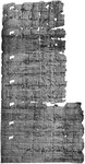 Papyrus containing an Arabic-Greek receipt.