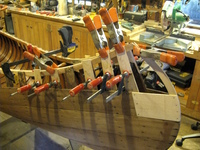 The tangled business of restoring a rotted canoe stem.