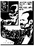 Figure 3. A poster in black, white, and bright red commemorates Albizu Campos as well as two uprisings El Grito de Jayuya (the Jayuya Revolt) in Puerto Rico and the 1954 attack on the House of Representatives.The poster includes three superimposed peripheral images of Albizu Campos gradually decreasing in size. Martorell also imprints on Campos’s right arm two historical revolts led by women from the Puerto Rican Nationalist Party: El Grito de Jayuya (the Jayuya Revolt) in Puerto Rico and the 1954 attack on the House of Representative on Campos’s right arm.