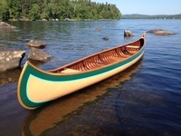 This 17-foot B. N. Morris canoe was originally built ca. 1912 and has been carefully restored by Rollin Thurlow of the Northwoods Canoe Company in Atkinson, Maine.