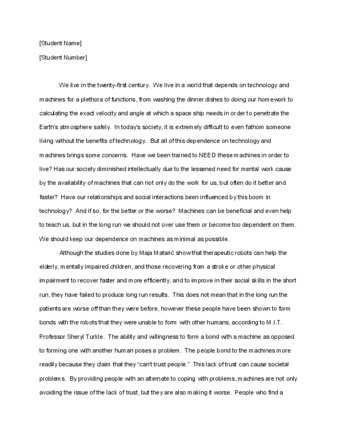 Directed Self Placement Essay response to 2010 prompt.