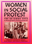 Title in large graphic letters with photo from series. Black woman speaks from a soap box at a rally. Background color red fades to pale. Simple border around cover.