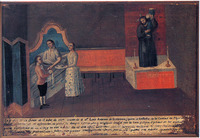 Source: Ex-voto, anonymous, 1799. Collection of Roberto Rochín Naya, Mexico City, Mexico. Photograph by Roberto Rochín Naya.