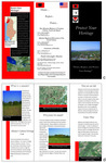 Pamphlet written in English for farmers in Shtoj, encouraging them to protect their heritage. Contains contact information for professors leading project, photos of land, and informational paragraphs.