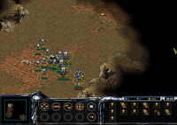 A screenshot from Atrox, which shows a similar interface than in StarCraft.