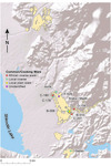 Map showing distribution of African coarse ware, local coarse, and local plain ware east of Shkodër Lake.