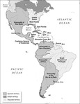 Map of the Spanish Empire in the Americas in 1783