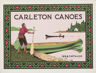 Illustrated cover of Carleton Canoe catalog.
