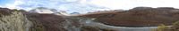 Panoramic view of the Salmon River headwaters in the Kobuk Valley National Park in Alaska.