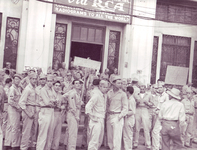 GIs in Manila gather to send petitions and protests to newspapers in the United States.