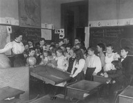 Fig. 9. A c. 1899 photo of students in geography class.