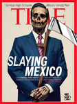 Fig. 7. An image parodying the cover of Time magazine shows Mexican president Enrique Peña Nieto as the figure of death.