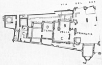 Figure A6 Ostia, III, xvi, 7, Terme della Trinacria, plan, mosaics lettered.