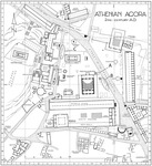 Restored plan of the Athenian Agora, second century CE.