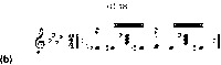 Annotated musical notation of one measure, with the first half labeled as a 0-­1-­4-­8 sonority.