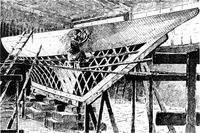 A black-and-white illustration of the construction of the Vendenesse.