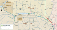 A map of the Missouri National Recreation River.