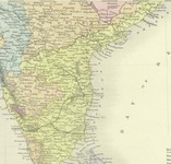 Southeast India: 1890 Map