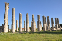 Photograph of a view of the exterior order of the Temple of Zeus at Olba (Uzuncaburç).