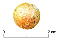 Photo of musket ball from Drisht.