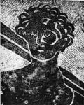 Figure 16.a Herculaneum, Terme del Foro, women’s apodyterium, detail of Triton.