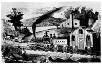 The first passenger train in Michigan