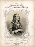 Two early prints of “Jeanie with the Light Brown Hair,” published by Firth, Pond and Co. The lithographic cover on the left is one of the earliest prints of the piece. Besides the cover, the print on the right is identical to the original; all of the inside pages were printed from the same engraved plates. For an unknown reason Firth, Pond and Co. had to have the cover redone. The lithographic artist copied the original as closely as possible.