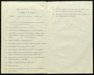 Typescript of Meyerhold’s lecture notes, with each point numbered separately in a list, for the January 3, 1927 evening of debates about Inspector General.